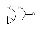 2-(1-(羟基甲基)环丙基)乙酸结构式