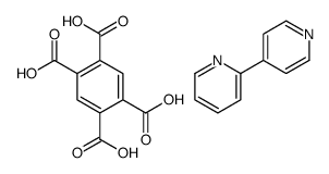 benzene-1,2,4,5-tetracarboxylic acid,2-pyridin-4-ylpyridine Structure