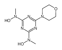 2,6-bis(N-hydroxo-N-methylamino)-4-morpholino-1,3,5-triazine结构式