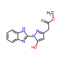 [1-(1H-BENZOIMIDAZOL-2-YL)-5-HYDROXY-1H-PYRAZOL-3-YL]-ACETIC ACID METHYL ESTER picture