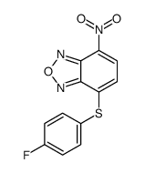 4-(4-fluorophenylthio)-7-nitrobenzo[c][1,2,5]oxadiazole Structure