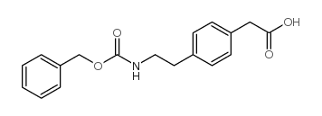 [4-(2-Cbz-氨基乙基)苯基]乙酸结构式