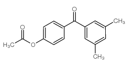 4-ACETOXY-3',5'-DIMETHYLBENZOPHENONE结构式