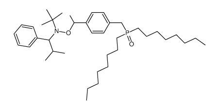 2,2,5-trimethyl-3-(1-(4-dioctylphosphorylmethyl)phenylethoxy)-4-phenyl-3-azahexane结构式