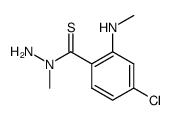 4-Chloro-2-methylamino-thiobenzoic acid N-methyl-hydrazide Structure