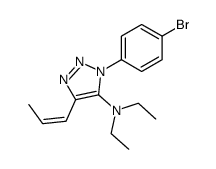 1-p-bromophenyl-4-propenyl-5-diethylamino-1,2,3-triazole结构式