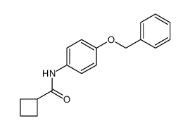 Cyclobutanecarboxamide, N-[4-(phenylmethoxy)phenyl] picture