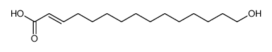 15-Hydroxy-pentadecen-(2)-saeure结构式