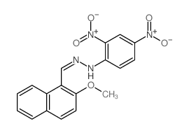 N-[(2-methoxynaphthalen-1-yl)methylideneamino]-2,4-dinitro-aniline picture