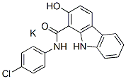 potassium N-(4-chlorophenyl)-2-hydroxy-9H-carbazole-1-carboxamidate结构式