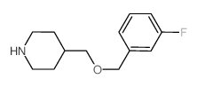 4-[(3-fluorophenyl)methoxymethyl]piperidine Structure