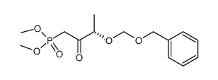 Dimethyl [(3S)-3-benzyloxymethoxy-2-oxobutyl]phosphonate结构式