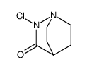 2-chloro-1,2-diazabicyclo(2.2.2)octan-3-one结构式