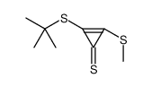 2-tert-butylsulfanyl-3-methylsulfanylcycloprop-2-ene-1-thione Structure