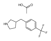 Rac-3-(4-Trifluoromethyl-benzyl)-pyrrolidine acetic acid Structure