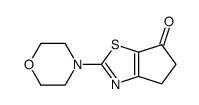 2-(morpholin-4-yl)-4,5-dihydro-6H-cyclopenta[d][1,3]thiazol-6-one结构式