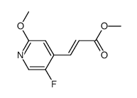 methyl 3-(5-fluoro-2-methoxy-pyridin-4-yl)prop-2-enoate Structure