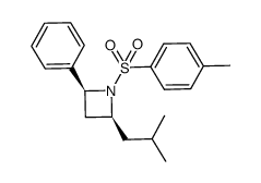 (2S,4S)-2-isobutyl-4-phenyl-N-tosylazetidine Structure