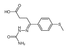 4-(4-methylsulfanyl-phenyl)-4-semicarbazono-butyric acid结构式