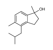 4-Isobutyl-1,5-dimethyl-indan-1-ol Structure