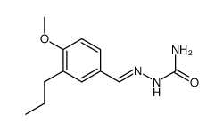 4-methoxy-3-propyl-benzaldehyde-semicarbazone Structure