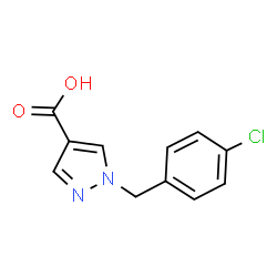 1-(4-CHLORO-BENZYL)-1H-PYRAZOLE-4-CARBOXYLIC ACID结构式