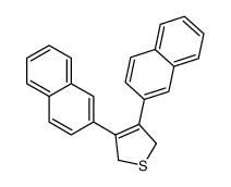 3,4-DI-NAPHTHALEN-2-YL-2,5-DIHYDRO-THIOPHENE structure