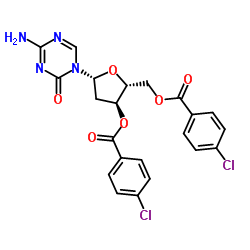 3',5'-di-o-p-chlorobenzoyl-2-deoxy-5-azacytosine Structure