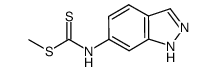 methyl (1H-indazol-6-yl)-dithiocarbamate结构式