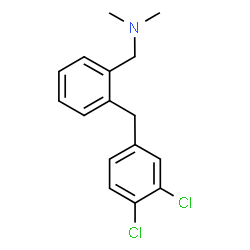 1-(2-(3,4-dichlorobenzyl)phenyl)-N,N-dimethylmethanamine Structure
