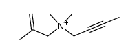 N,N-dimethyl-N-(2-methylallyl)but-2-yn-1-aminium Structure