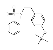 N-[2-(4-trimethylsilyloxyphenyl)ethyl]benzenesulfonamide Structure