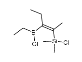 (E)-ClSi(CH3)2C(CH3)C(C2H5)B(C2H5)Cl结构式