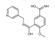 3-carbamyl-(3'-picolyl)-4-methoxy-1-benzamide structure