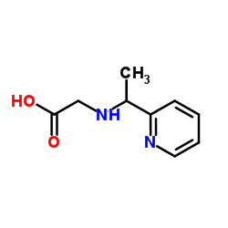 N-[1-(2-Pyridinyl)ethyl]glycine结构式