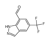 5-(trifluoromethyl)-1H-indazole-7-carbaldehyde结构式