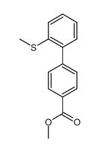 2'-Methylsulfanyl-biphenyl-4-carboxylic acid methyl ester结构式