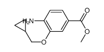 methyl 4-amino-3-(cyclopropylmethoxy)benzoate Structure