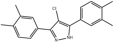 4-chloro-3,5-bis(3,4-dimethylphenyl)-1H-pyrazole Structure