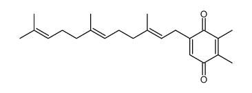 2,3-Dimethyl-5-[(2E,6E)-3,7,11-trimethyl-2,6,10-dodecatrienyl]-2,5-cyclohexadiene-1,4-dione结构式