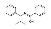 N-(2-methyl-1-phenylprop-1-enyl)benzamide结构式