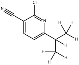 2-Chloro-3-cyano-6-(iso-propyl-d7)-pyridine structure