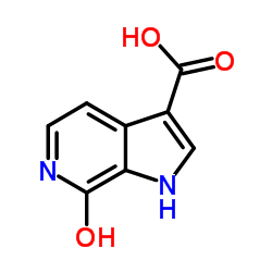 7-Hydroxy-6-azaindole-3-carboxylic acid structure