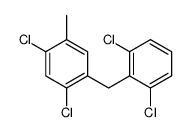 1,5-dichloro-2-[(2,6-dichlorophenyl)methyl]-4-methylbenzene Structure