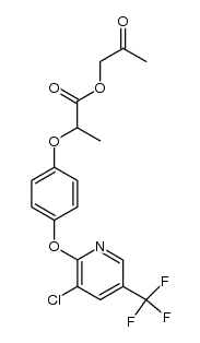 2-oxopropyl 2-[4-(3-chloro-5-trifluoromethyl-2-pyridinyloxy)phenoxy]propionate结构式