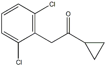 1-CYCLOPROPYL-2-(2,6-DICHLOROPHENYL)ETHAN-1-ONE Structure