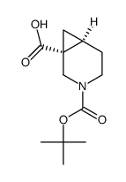 3-Boc-H-3-aza-bicyclo[4.1.0]heptane-carboxylicacid Structure