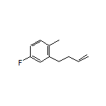 2-(3-丁烯-1-基)-4-氟-1-甲基苯结构式