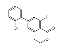 ethyl 2-fluoro-4-(2-hydroxyphenyl)benzoate Structure