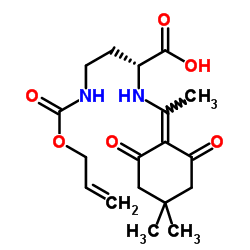 DDE-D-DAB(ALLOC)-OH Structure